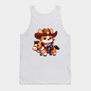 A Whimsical Tribute to American Culture in Cartoon Style Tank Top